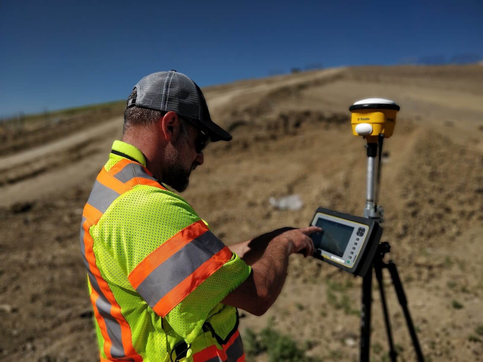 Surveyor with rover for ground control