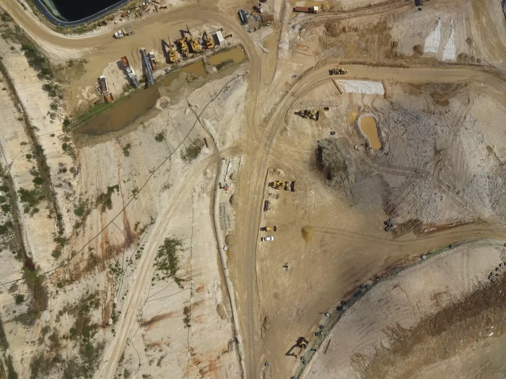 landfill aerial view