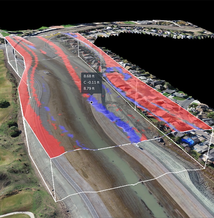 road construction progress tracking 3D