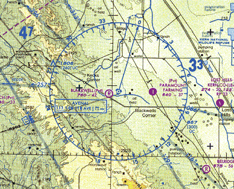Sectional chart used in aviation