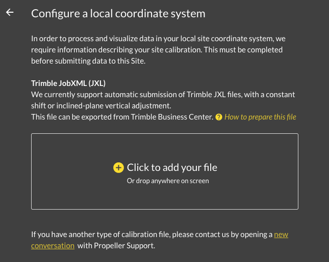 local site calibration