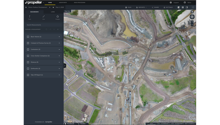 photogrammetry map from drone survey