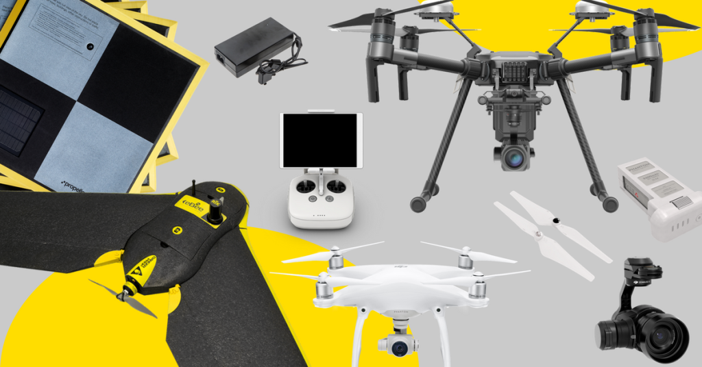 the variety of drone hardvare for surveyors