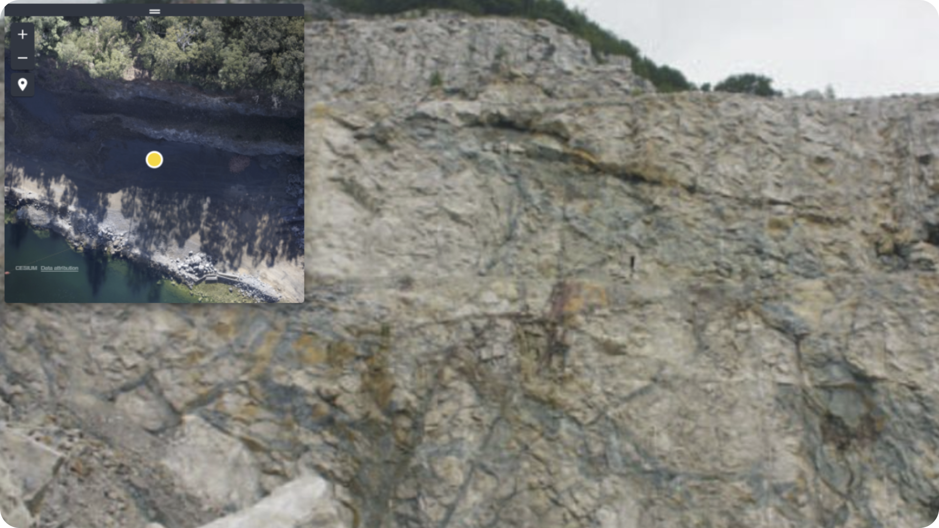 highlight work areas, draw truck routes, and mark dump locations