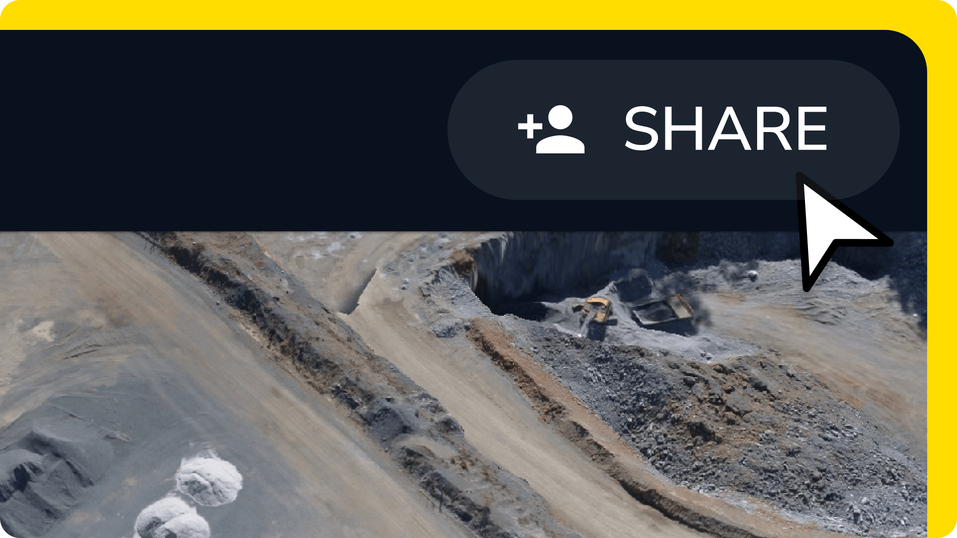 Share button highlighted in Propeller’s interface for data sharing via API integration