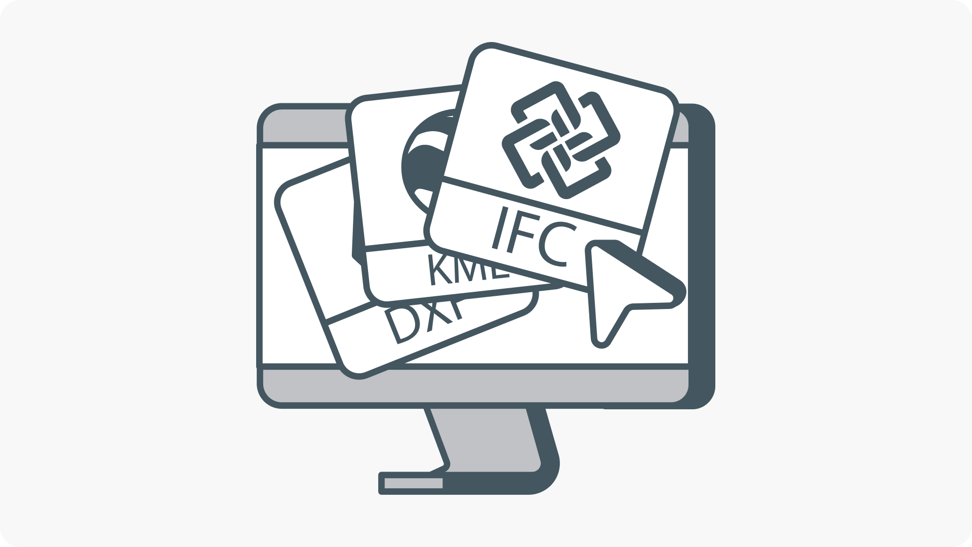 Illustration of file formats supported by Propeller for seamless API integration