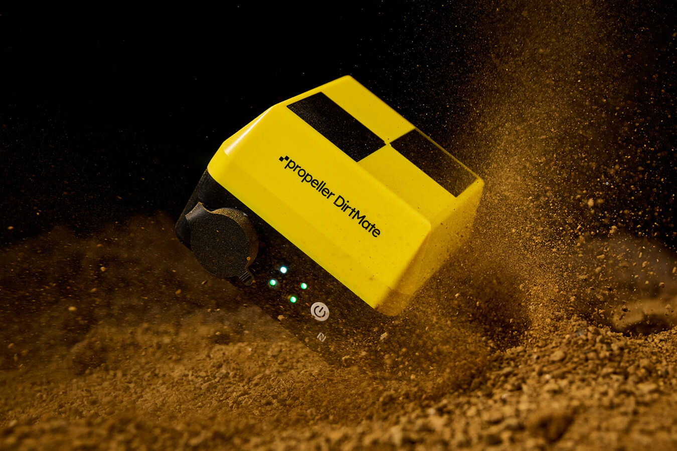 DirtMate falling into dirt