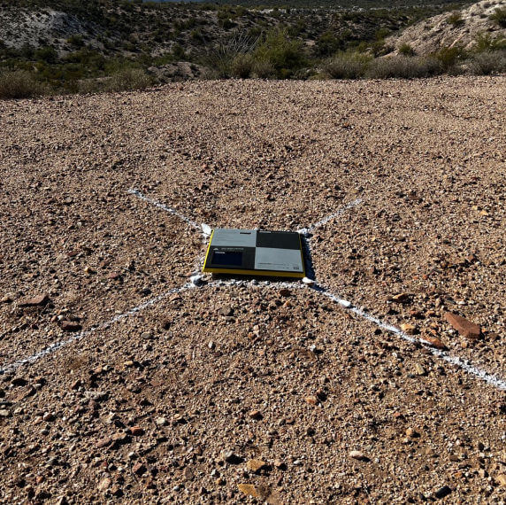 AeroPoint in the middle of a construction site