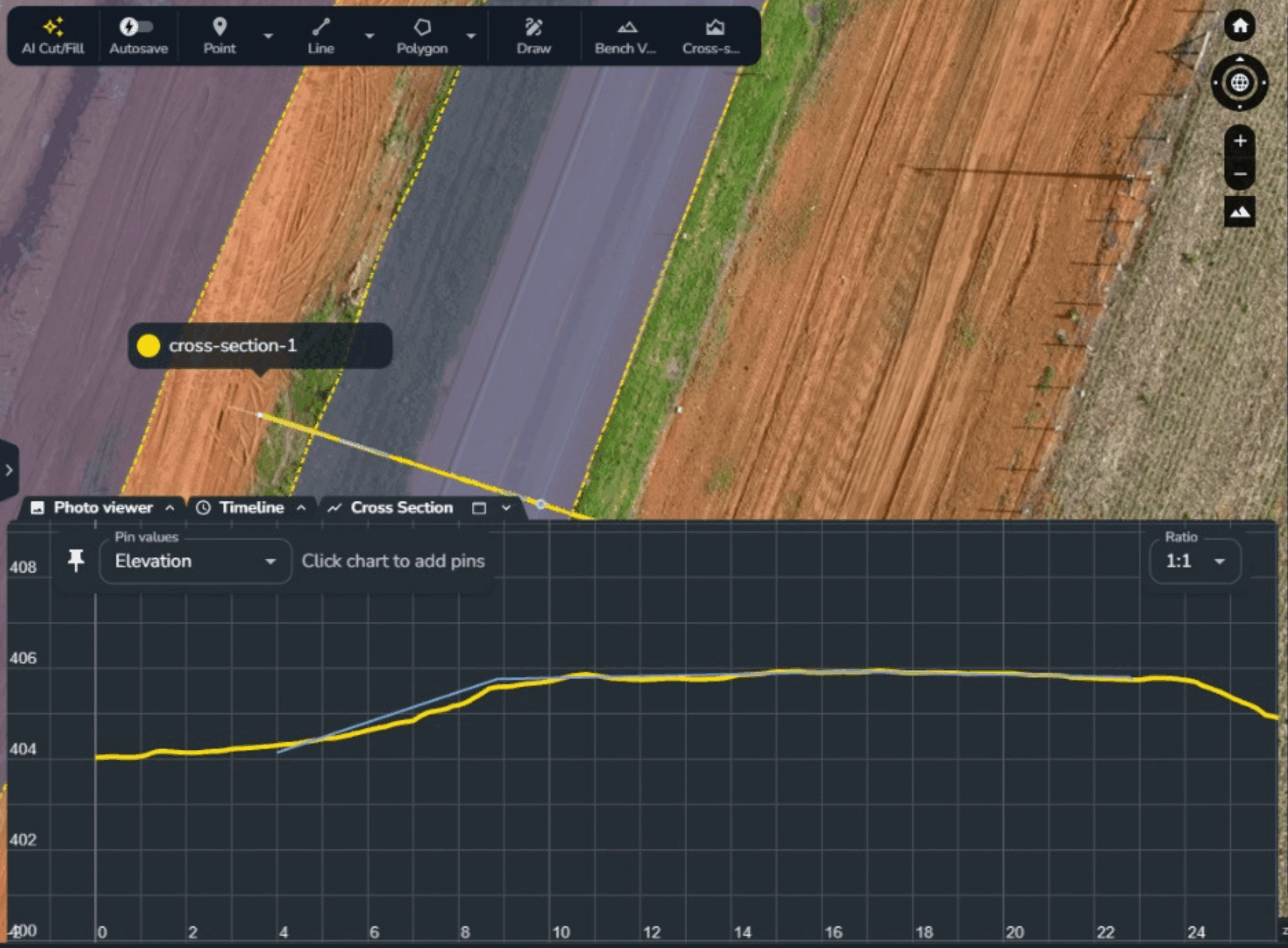 An image of what a cross-section looks like in Propeller