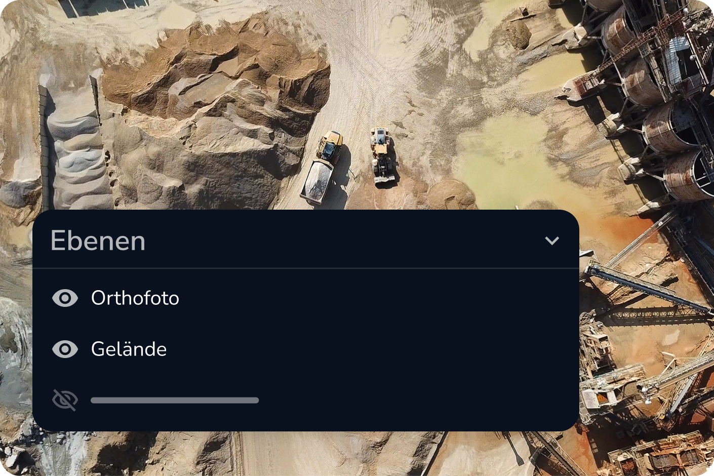 Mockup der Kartenebenen in Propeller