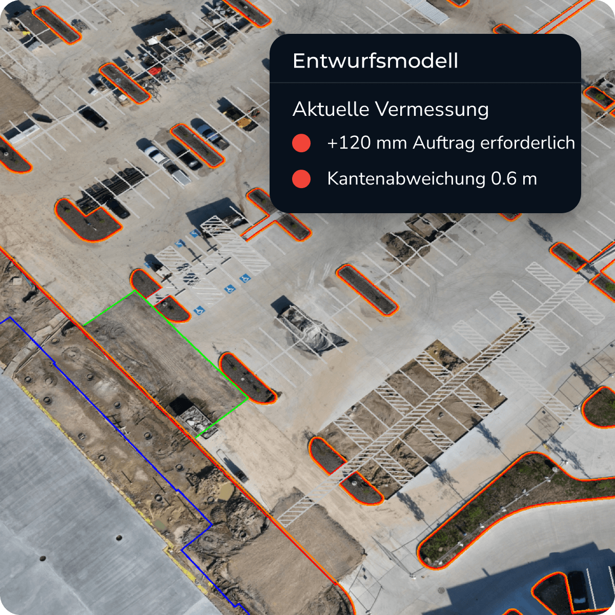 Mockup Echtzeit-Vergleich zwischen Entwurfsmodell und aktueller Vermessung in Propeller