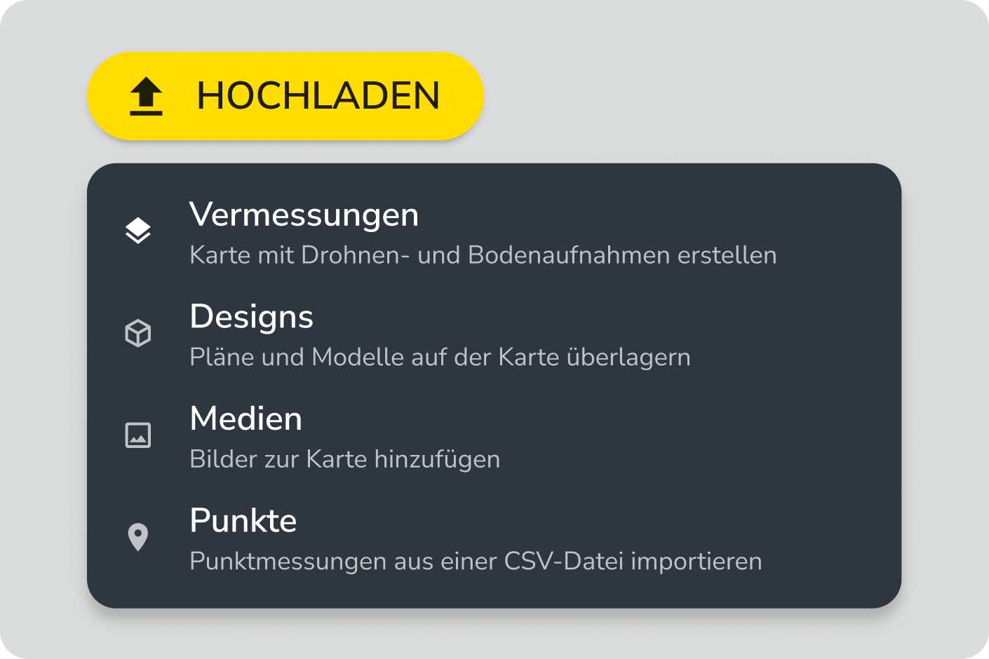 Mockup Propeller Datenupload