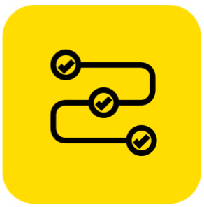 Connected check boxes icon