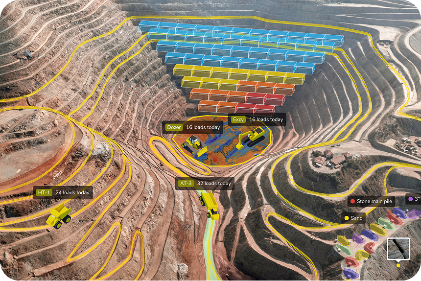 MINING SITE WITH PROPELLER UI OVERLAYED