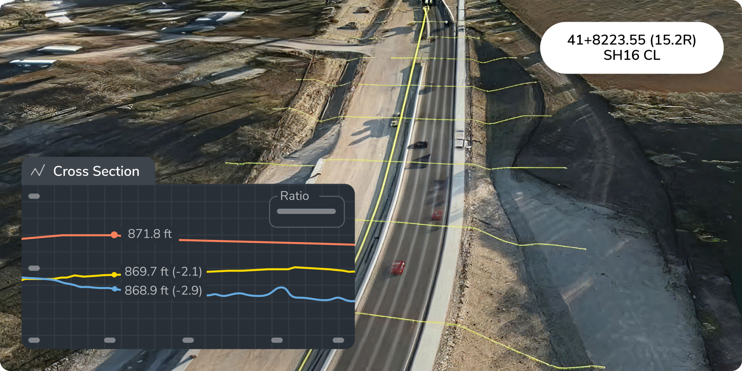 TRANSPORTATION HIGHWAY ALIGNMENT CROSS SECTION