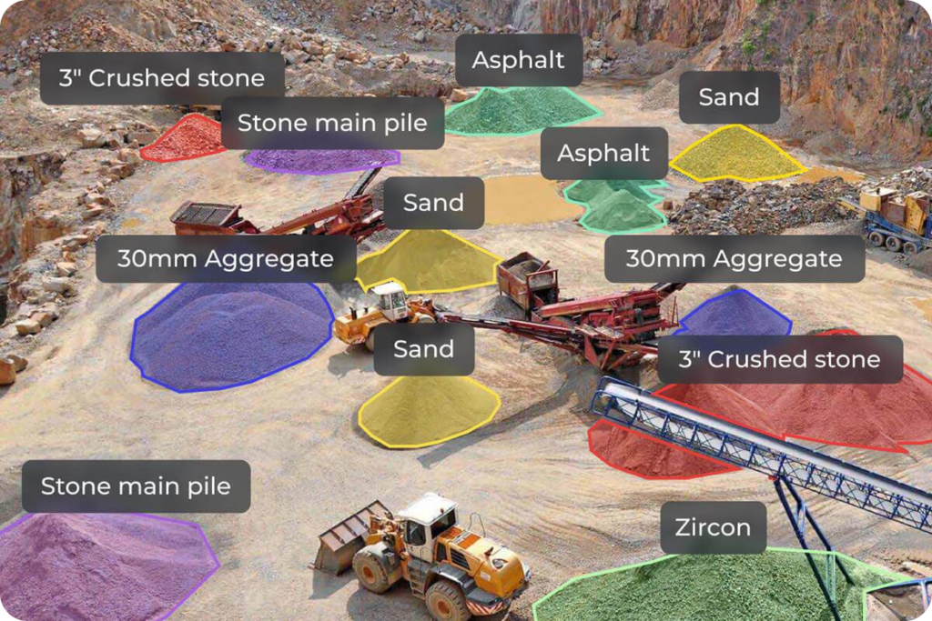 measuring stockpile real-time volume calculations