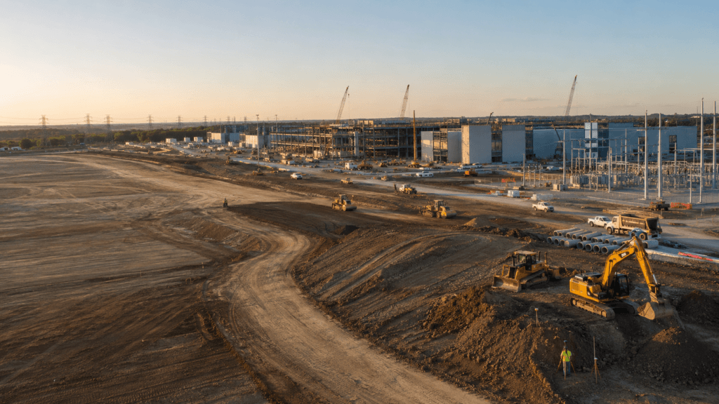 Active data centers project at golden hour