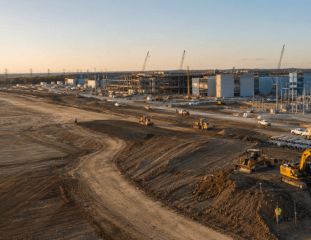 Active data centers project at golden hour
